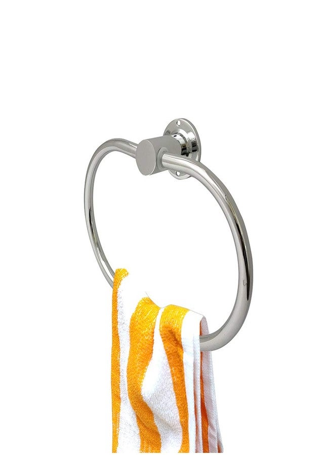 Anatomix Diplomat Oval Hand Towel Ring/Holder for Bathroom/Towel Hanger for Washbasin | Napkin Holder Stand for Kitchen - (Pack of 1) Brass - Image 1